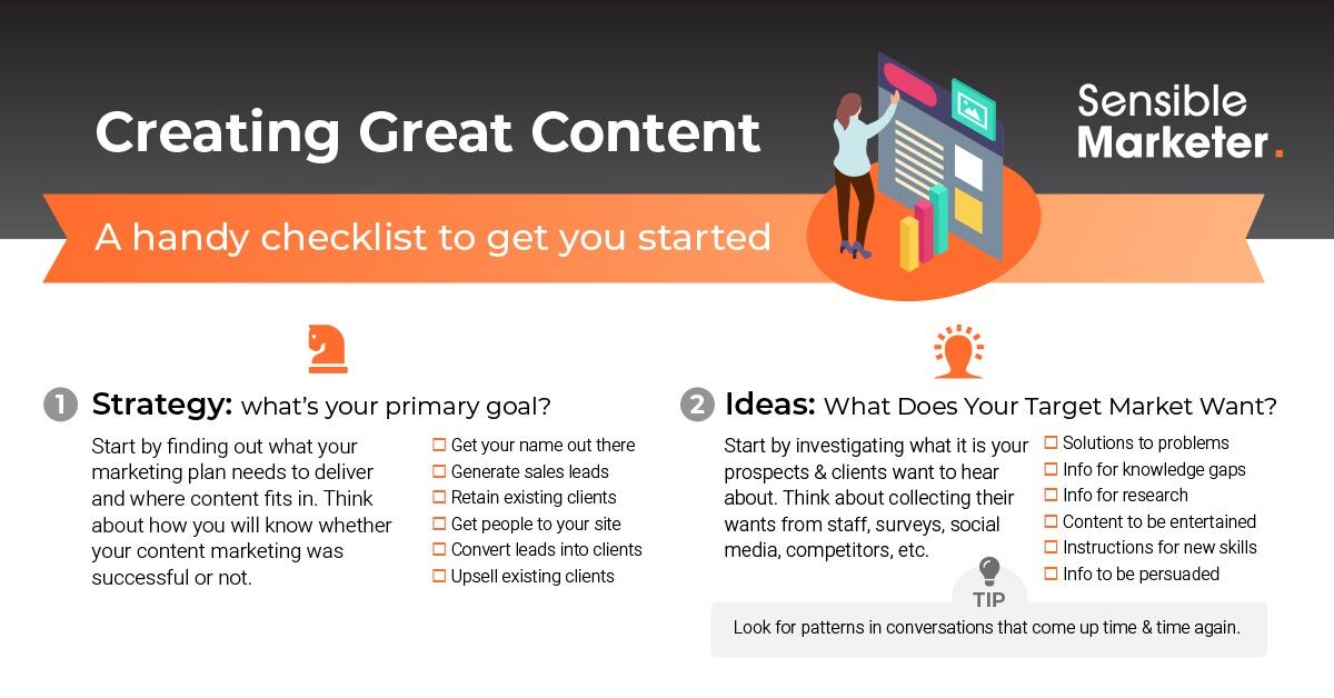 Creating Great Content checklist